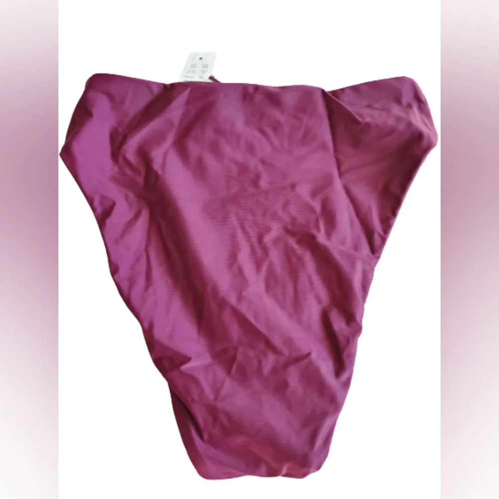 J.Crew high rise high cut bikini bottoms, xs, purple